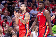 New Orleans Pelicans forward Zion Williamson and guard Jose Alvarado